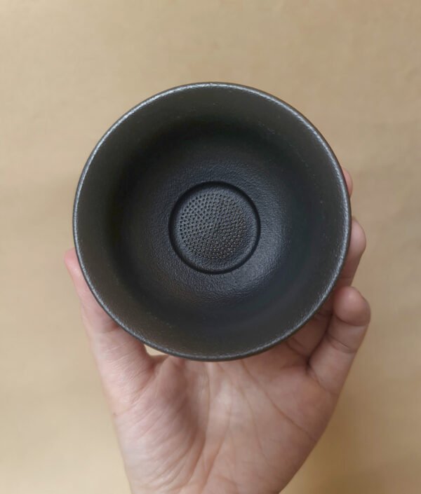 Chén gốm đựng bột trầm hương, chén lọc trà